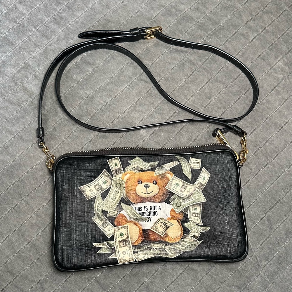 🧸💵MOSCHINO MONEY BEAR CROSSBODY💵🧸